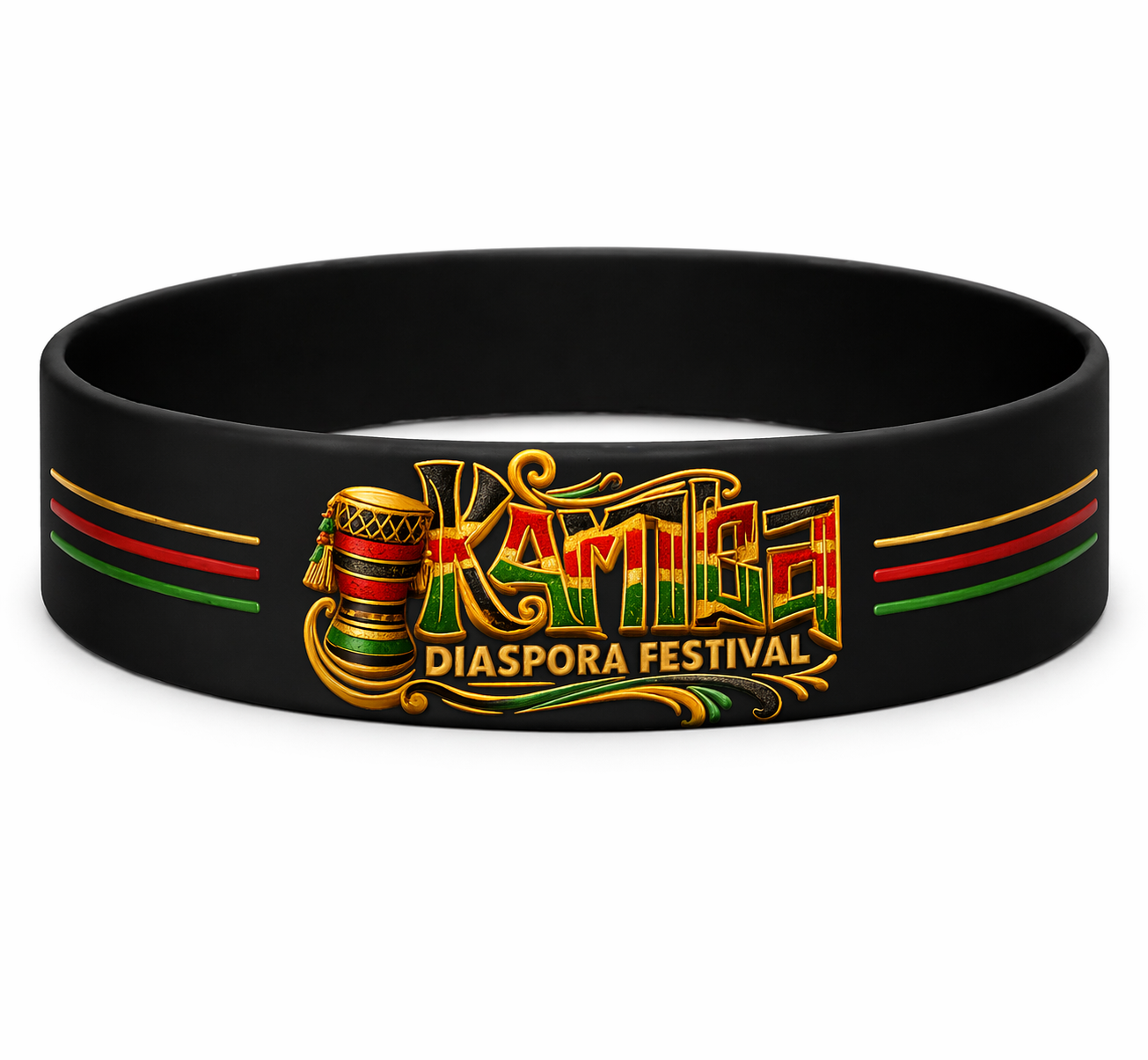 KambaFest Striped Wristband