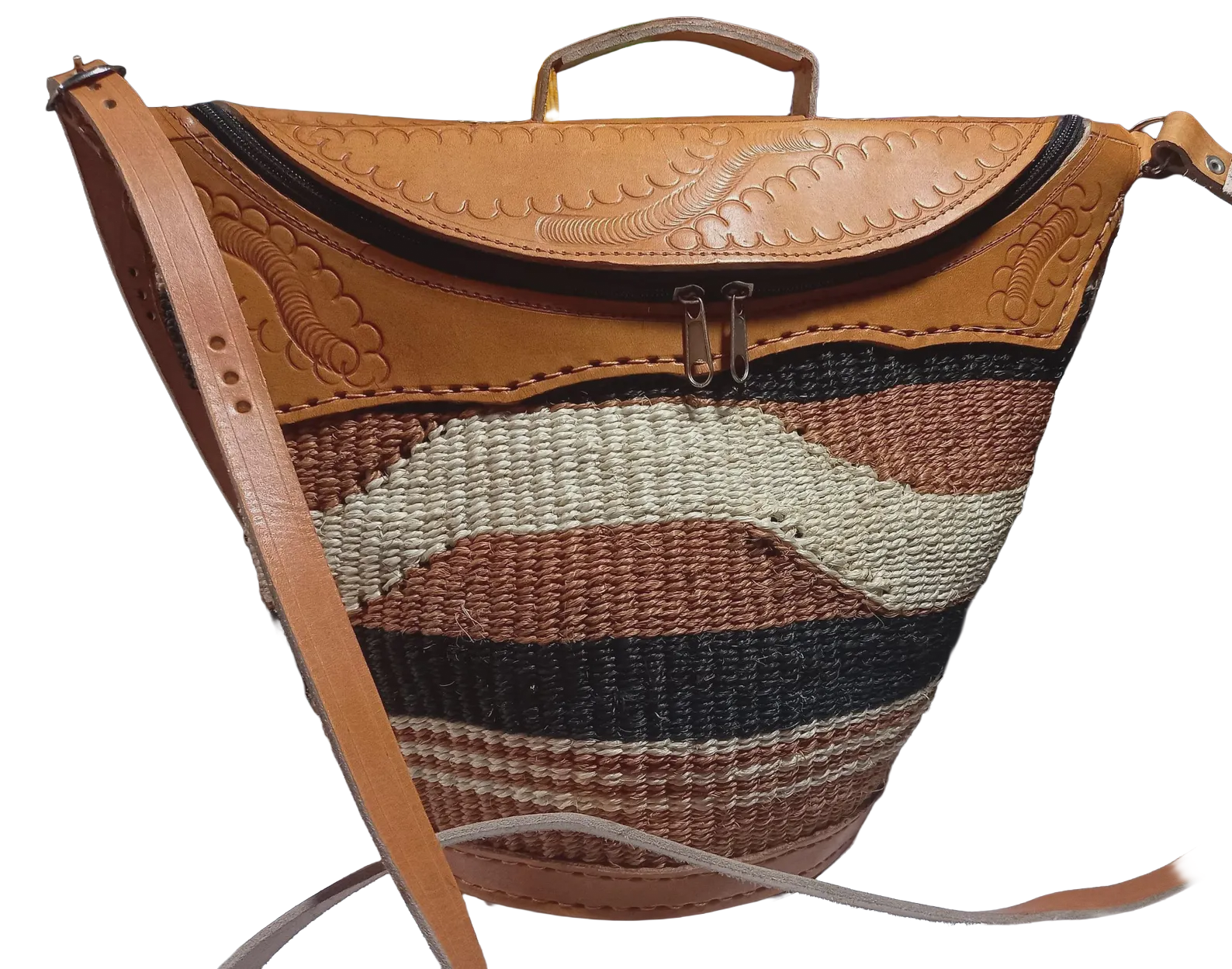 Kamba Zipped Kiondo Handbag