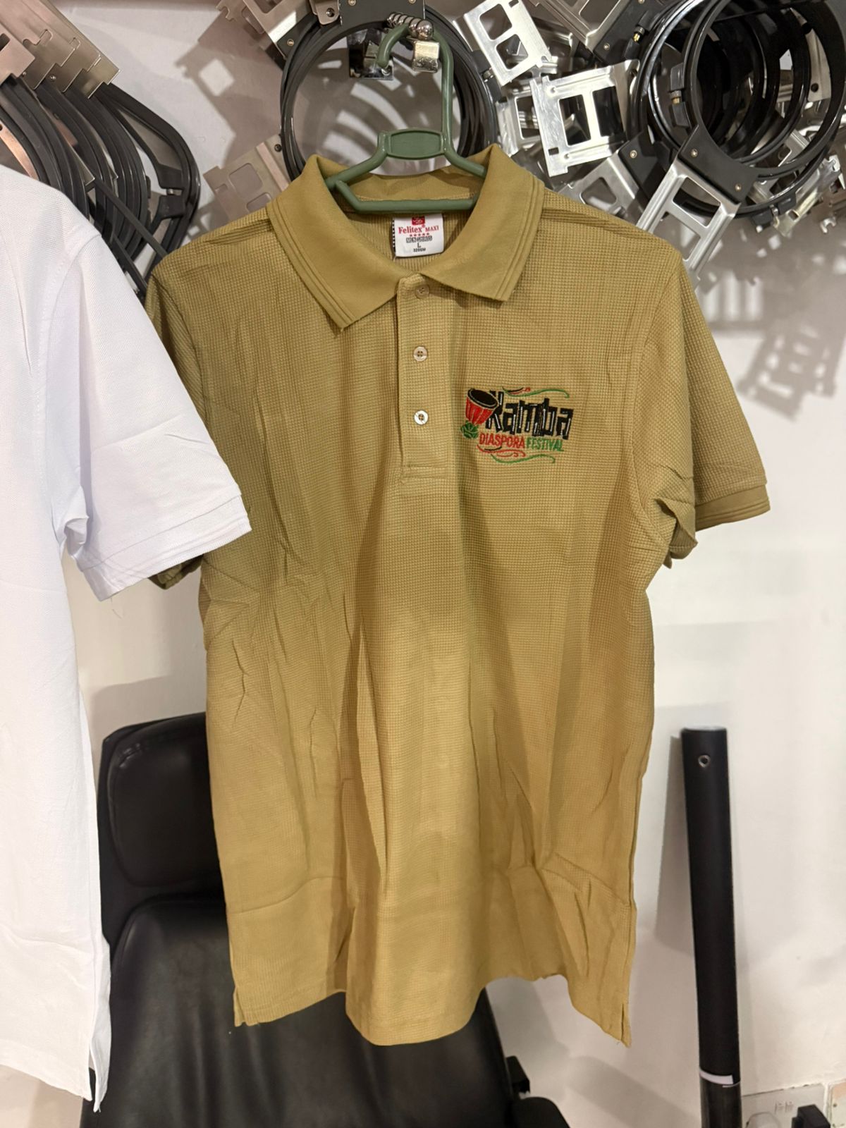 Brown polo shirt