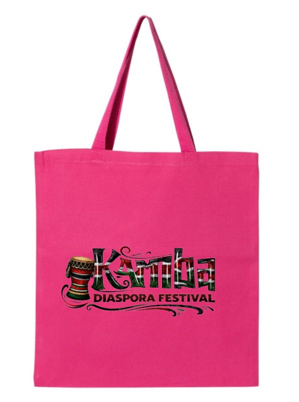Pink tote bag